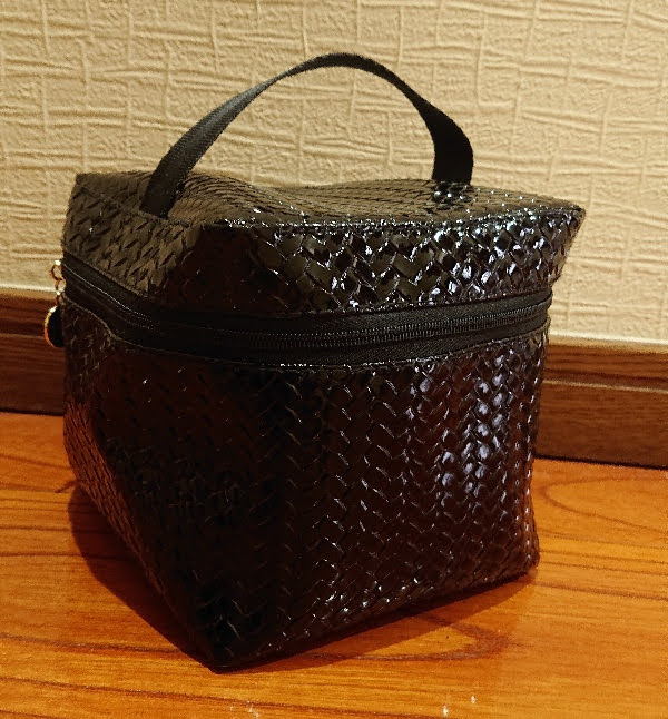 織り模様の四角いコスメティックバッグ 1 shein